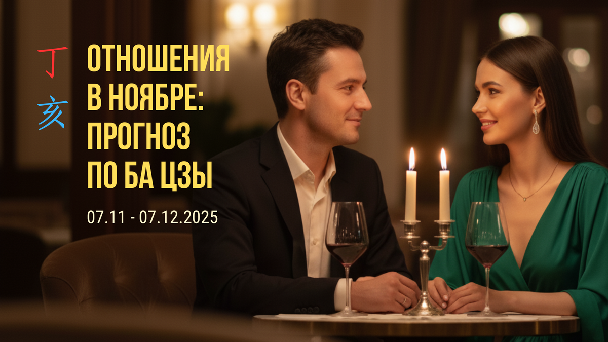 БаЦзы прогноз по теме отношений на ноябрь 2025