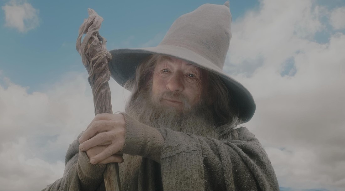     Иэн Маккеллен, кадр из фильма «Хоббит: Нежданное путешествие» (2012)