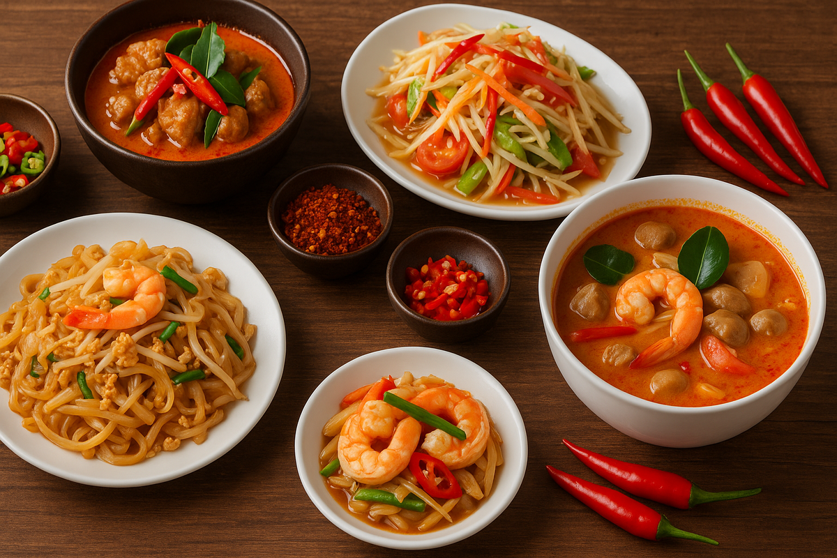 Популярные тайские блюда.