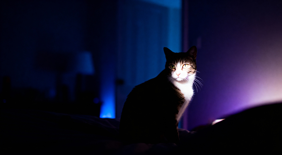 Когда взгляд кота встречается с невидимым…