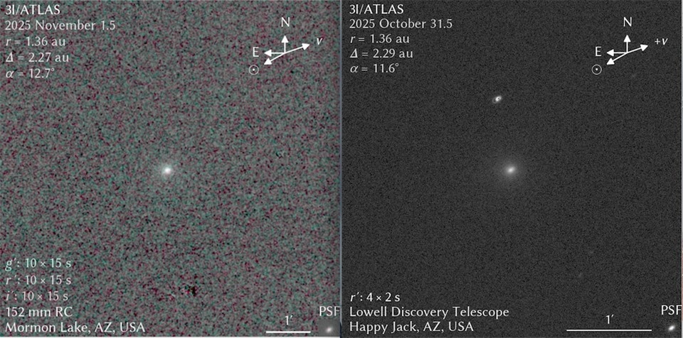    Самые первые снимки 3I/ATLAS, показавшегося из-за Солнца.