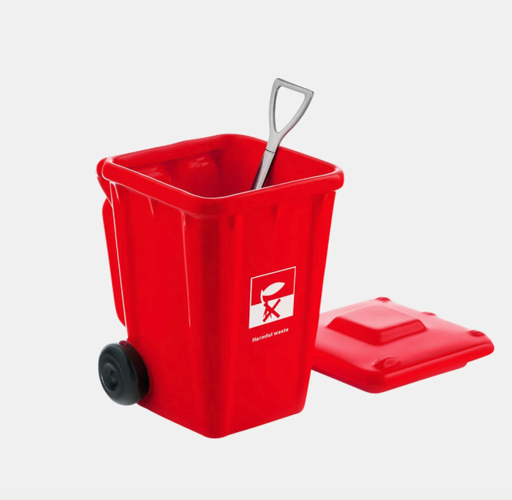 Интерьерное изделие из керамики YamCase красное