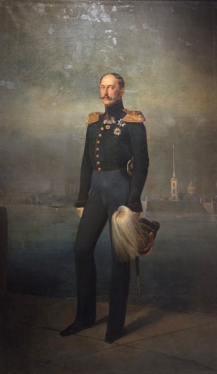 Император Николай I Е.И.Ботман. Россия 1856 холст, масло