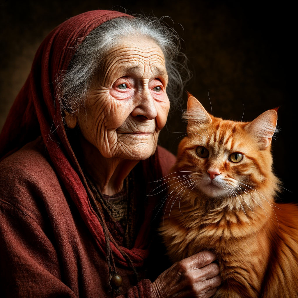 Рыжий кот и Агафья