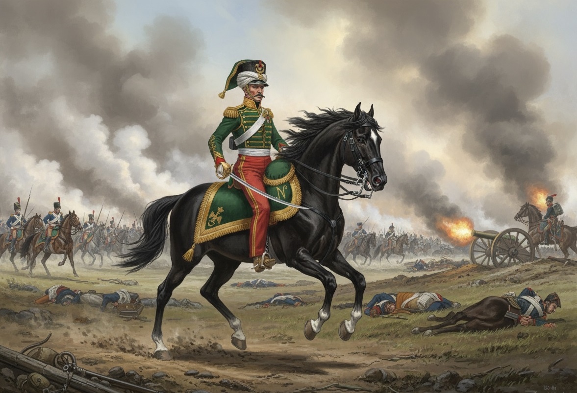 Изображение литовского улана на службе в армии Наполеона