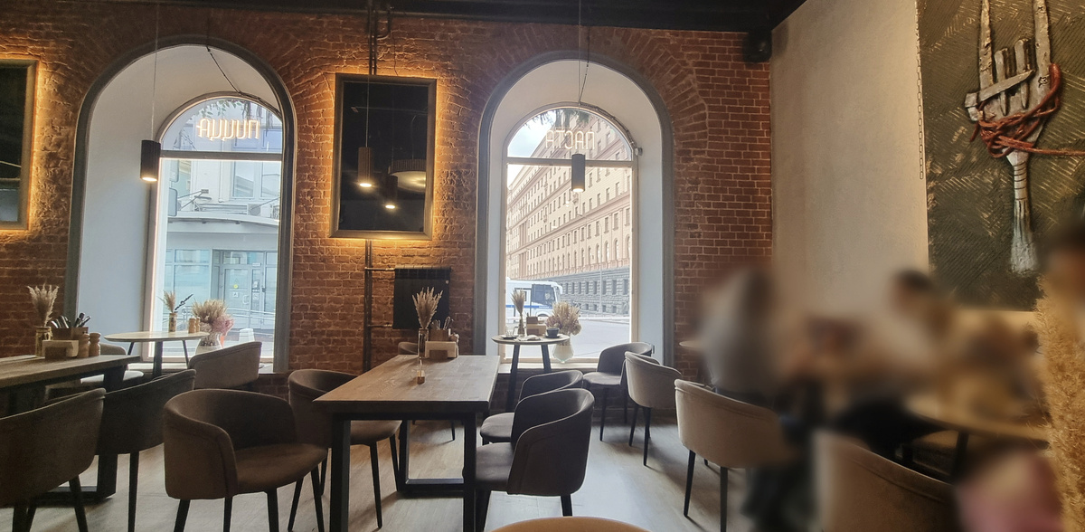 "Здрасьте! Нам по пасте!", интерьер