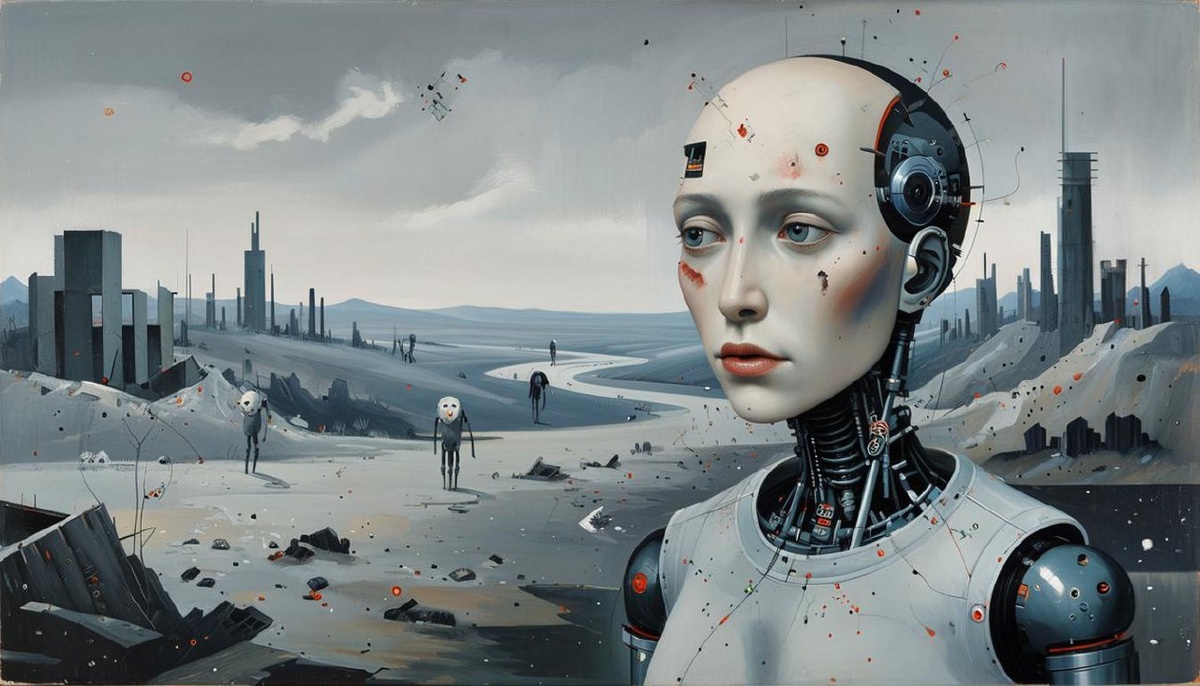 Гиперреалистичный андроид становится живым зеркалом, в котором мы с ужасом разглядываем собственную сущность. Он ставит под сомнение уникальность человеческого сознания, заставляет задуматься: а что, по сути, отличает нас от искусной имитации?