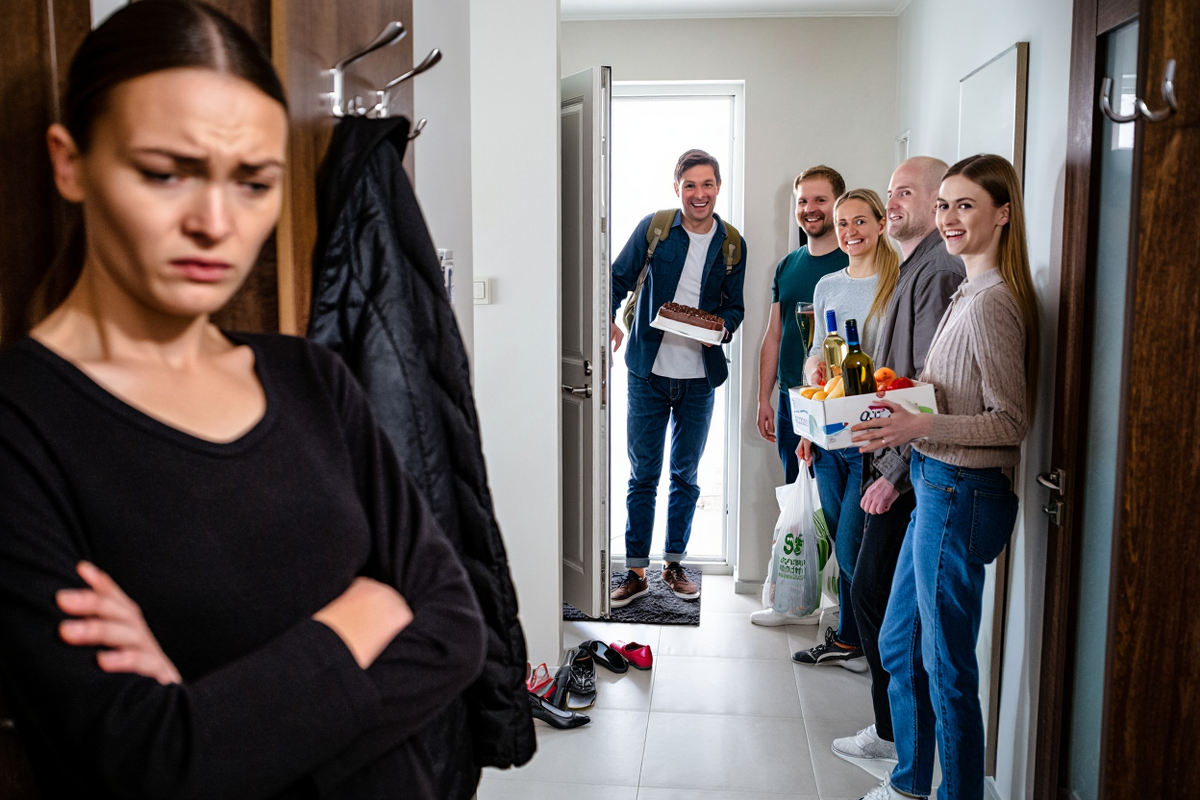 - Мой дом - моя крепость, а не перевалочный пункт для твоих друзей, - объяснила я мужу, когда он пригласил гостей без предупреждения.