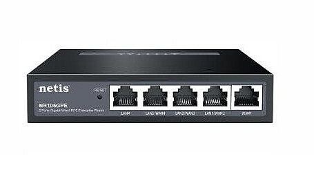  SMB мульти-WAN маршрутизатор PoE netis NR105GPE.