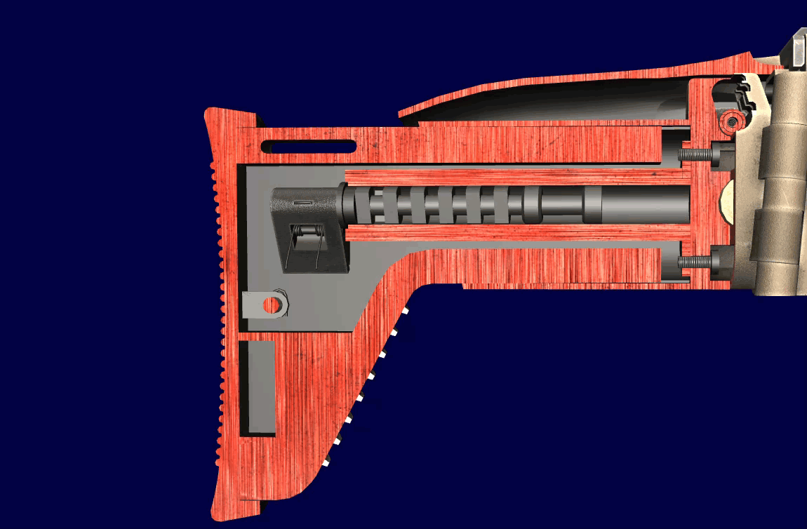 Регулировка длинны приклада (World of Guns Gun Disassembly)