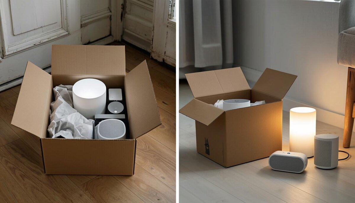 Ваш умный дом — в одной коробке. Все эти устройства готовы к переезду за несколько минут.