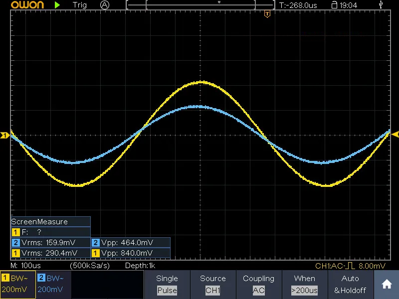 Сигнал с усилителя купленного в Чип и Дип