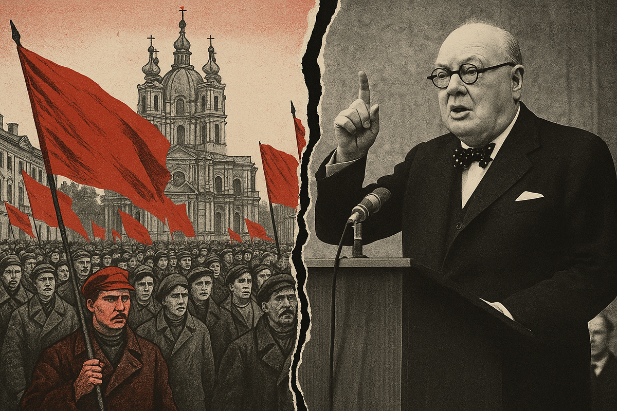 Две точки отсчета одного конфликта: рождение советского государства в 1917 году и формальное объявление идеологического противостояния Черчиллем в 1946-м. Трещина между ними — 70 лет Холодной войны.