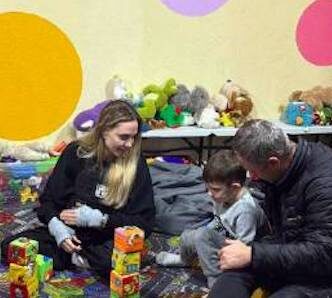   Джоли на Украине. Фото: соцсети