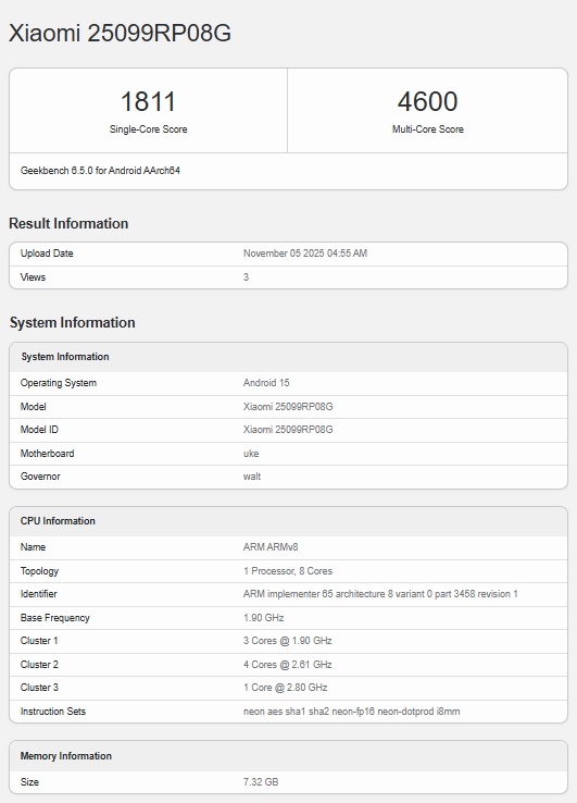    Характеристики и производительность POCO Pad X1 рассекречены Geekbench