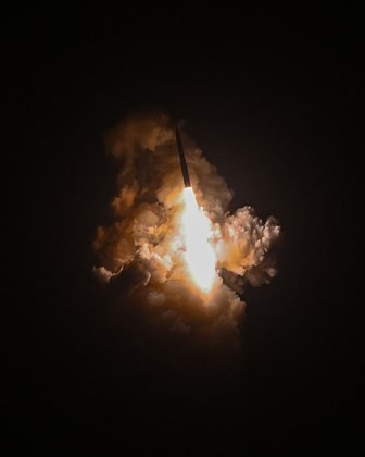    Старт ракеты Minuteman III в ходе испытаний в мае. Фото: U.S. Space Force / Senior Airman Kadielle Shaw