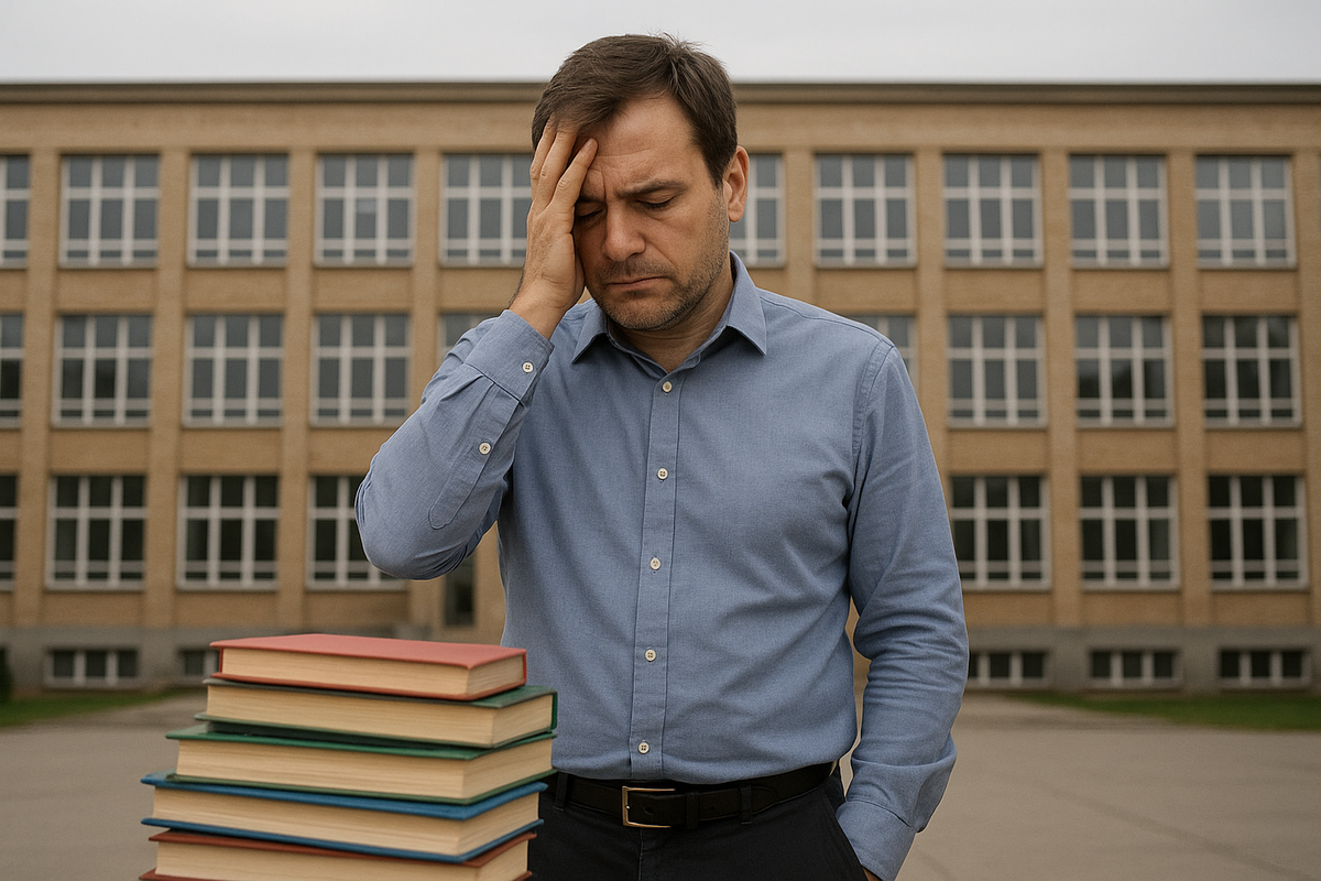 Вышел со школы, грустно за любимых учеников