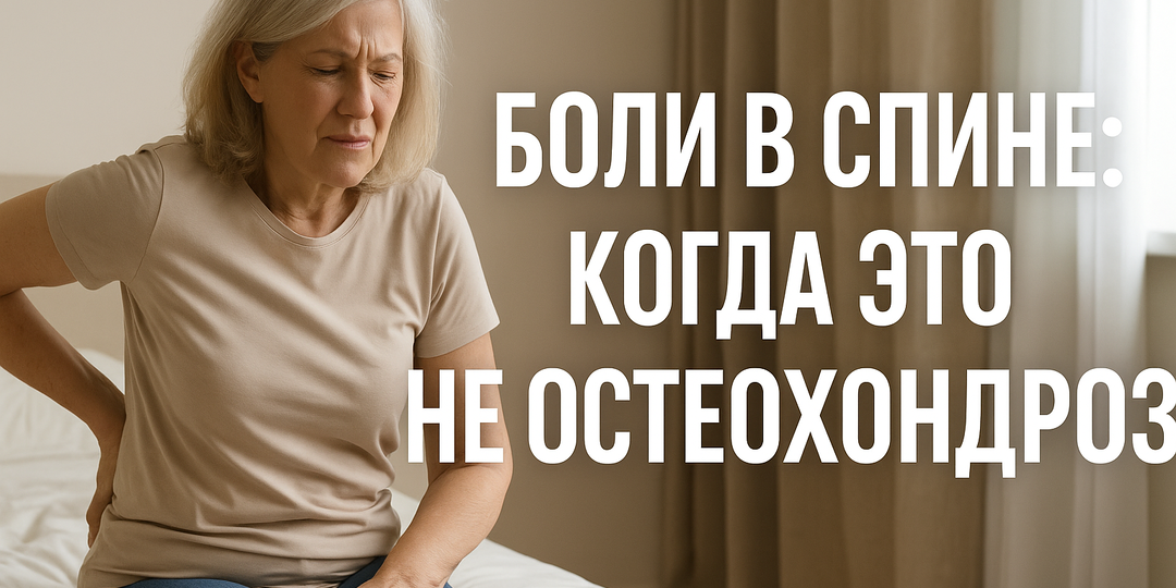 Боли в спине: когда это не остеохондроз?!