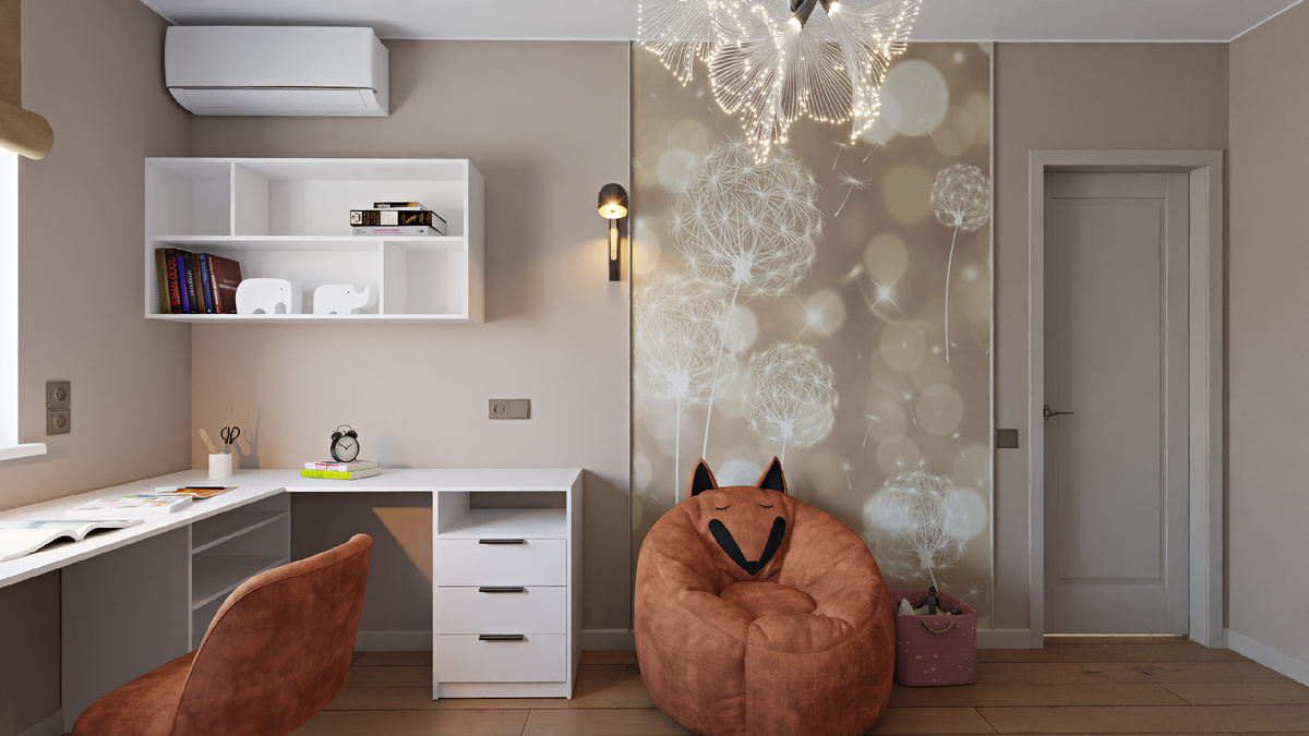 С.южет с одуванчиками 1, обои Fotoprint, стилизация в нейросети