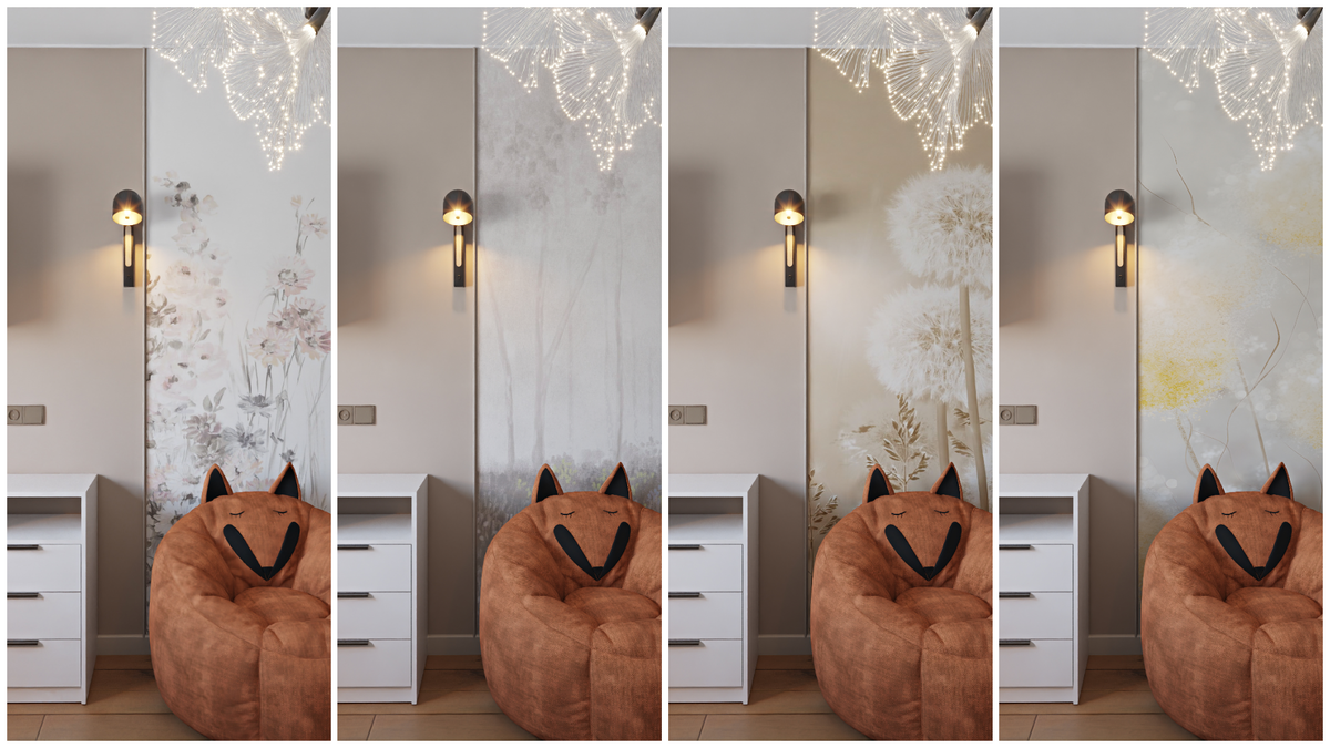 Варианты фотообоев в детскую для девочки школьного возраста