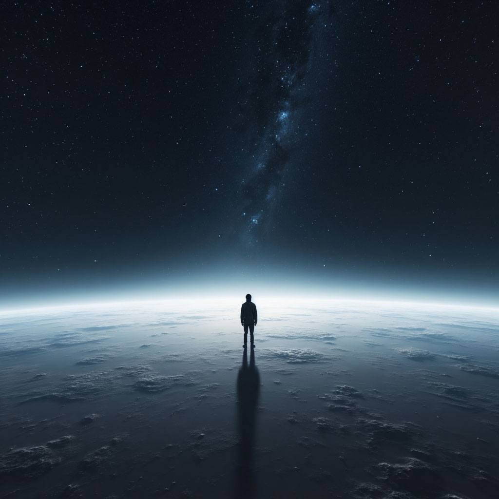 Баланс между восхищением космической красотой и тревожным осознанием человеческой уязвимости и одиночества