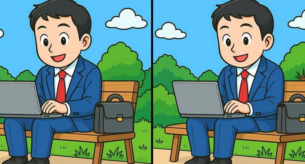 Рабочий день под открытым небом: найдите 3 отличия между картинками