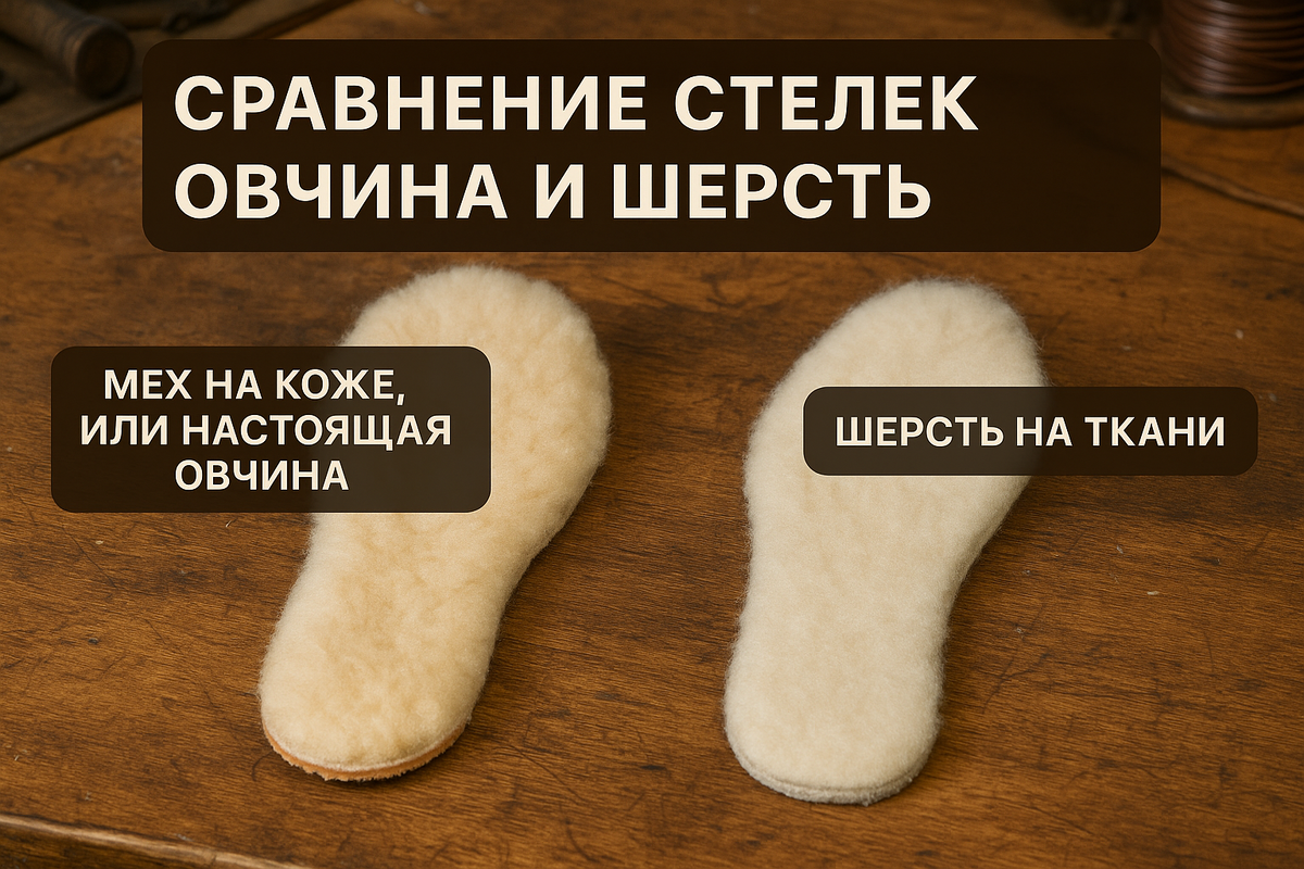 Сравнение стелек: Что лучше мех/овчина или шерсть?