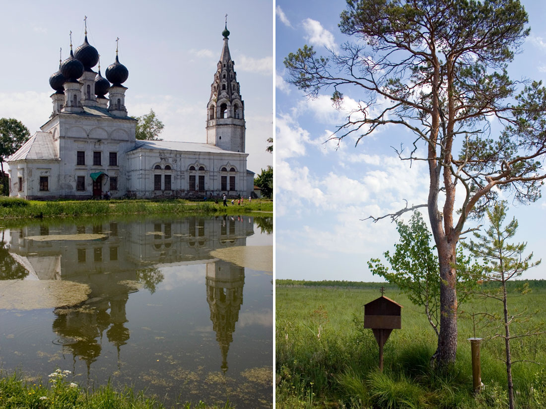 Церковь Воскресения Христова в Сусанино;  в Исуповском болоте
