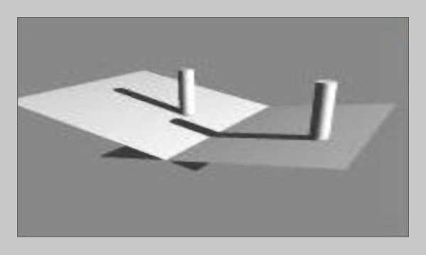 Наглядное объяснение разности двух теней от одного источника света