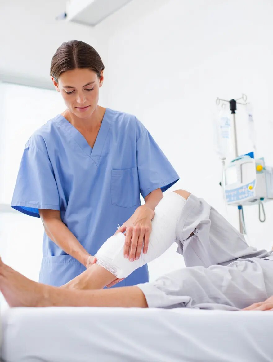 Перевязка и лчение трофических язв на дому