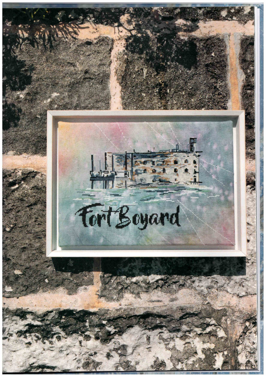 фото страницы книги "Все оттенки океана Изабель Вотье", ее собственноручный отшив схемы