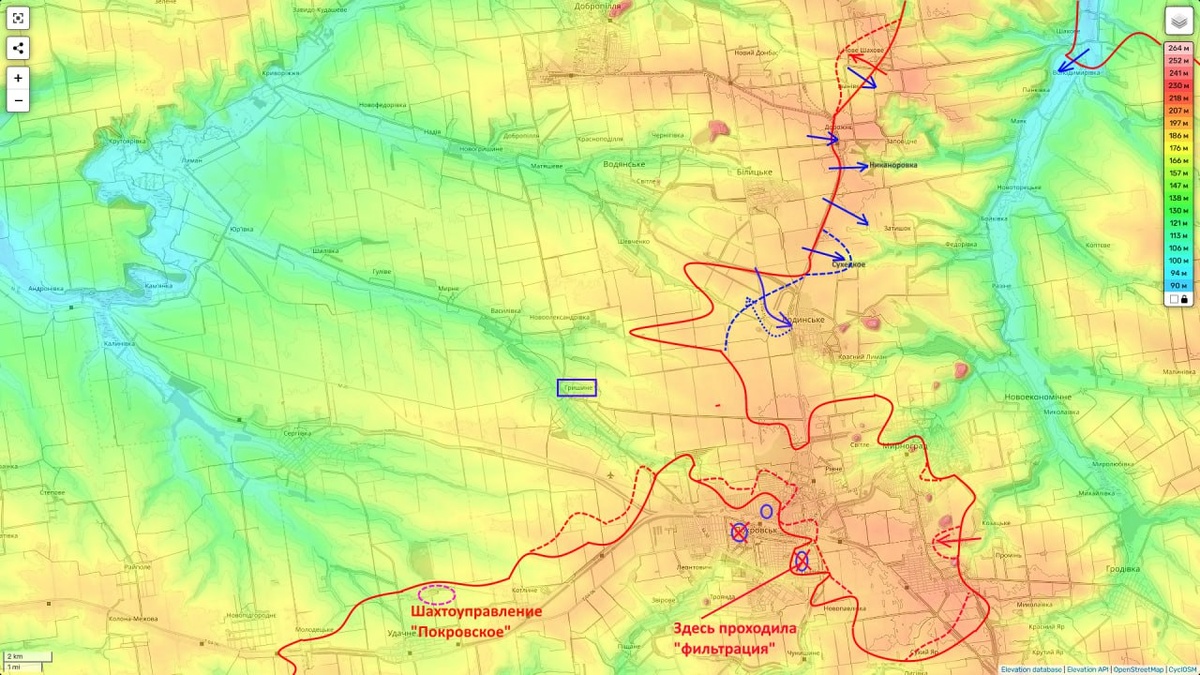    Карта боевых действий с Telegram-канала "Мир сегодня с "Юрий Подоляка"