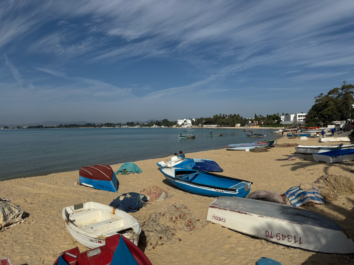 Рыбацкие лодки в Хаммамете