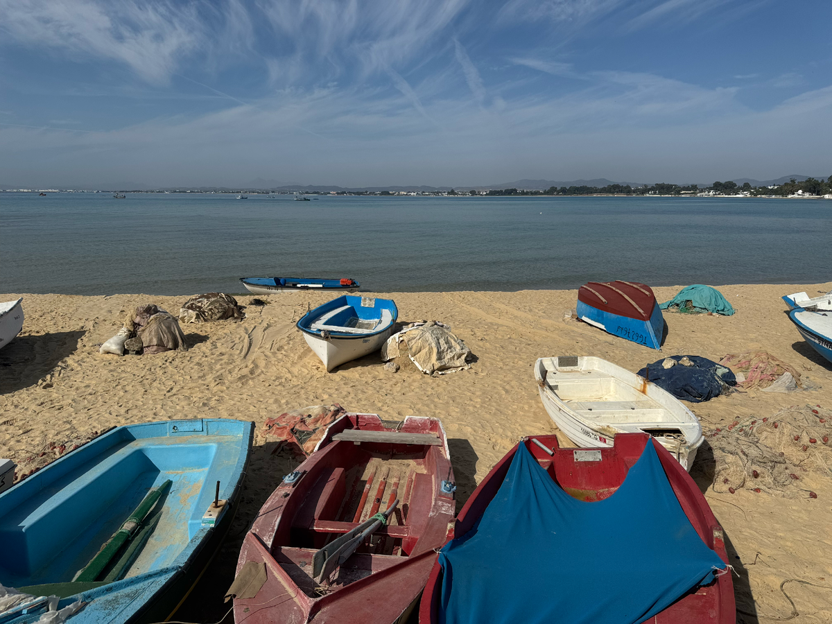 Рыбацкие лодки в Хаммамете