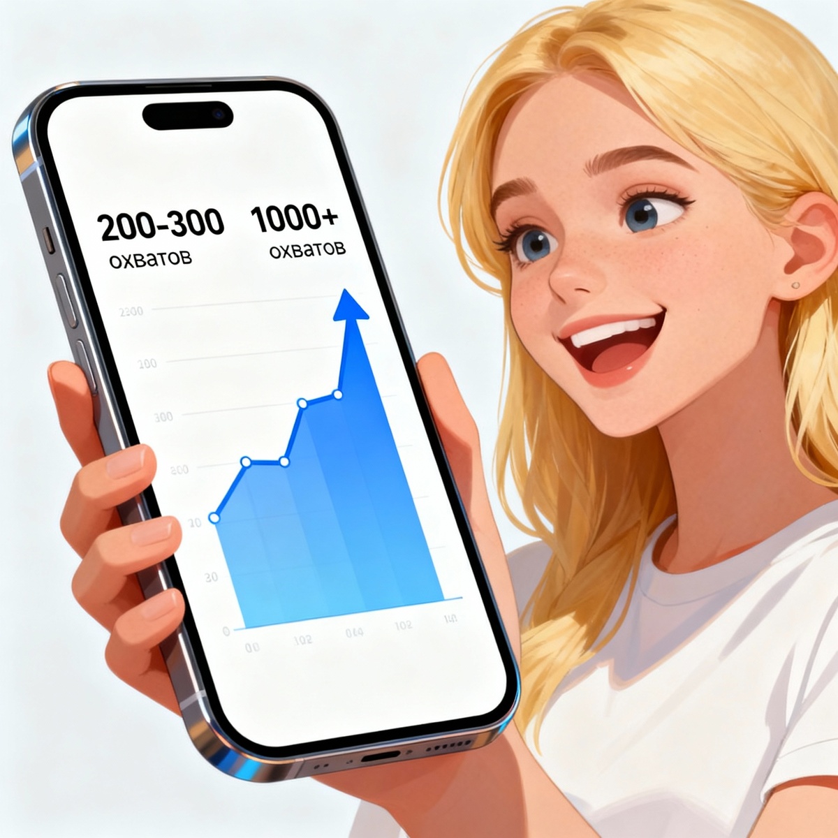 При регулярных постах охваты растут.