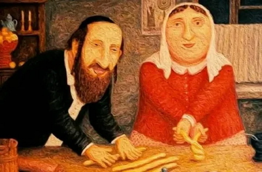 Её родитеели тоже были евреями... траадиция такая.