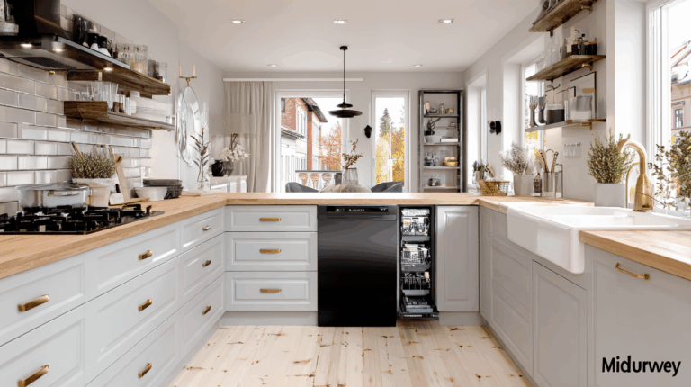    Как вписать посудомойку в маленькую кухню без потерь уюта svkuhni77