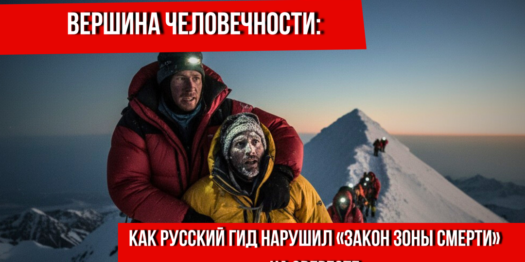 ВЕРШИНА ЧЕЛОВЕЧНОСТИ: Как русский гид нарушил «Закон Зоны Смерти» на Эвересте