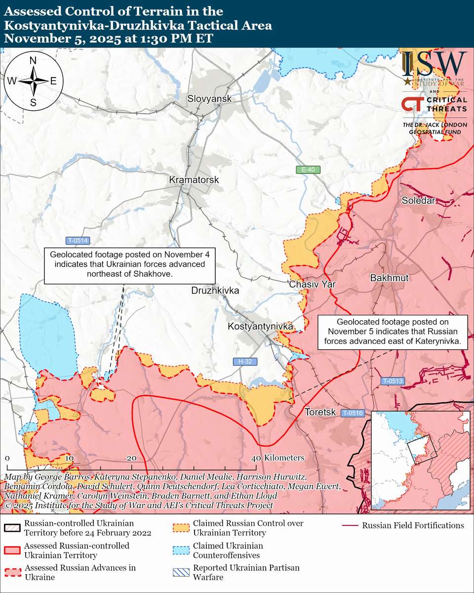 Источник: Американский Институт Изучения Войны. 