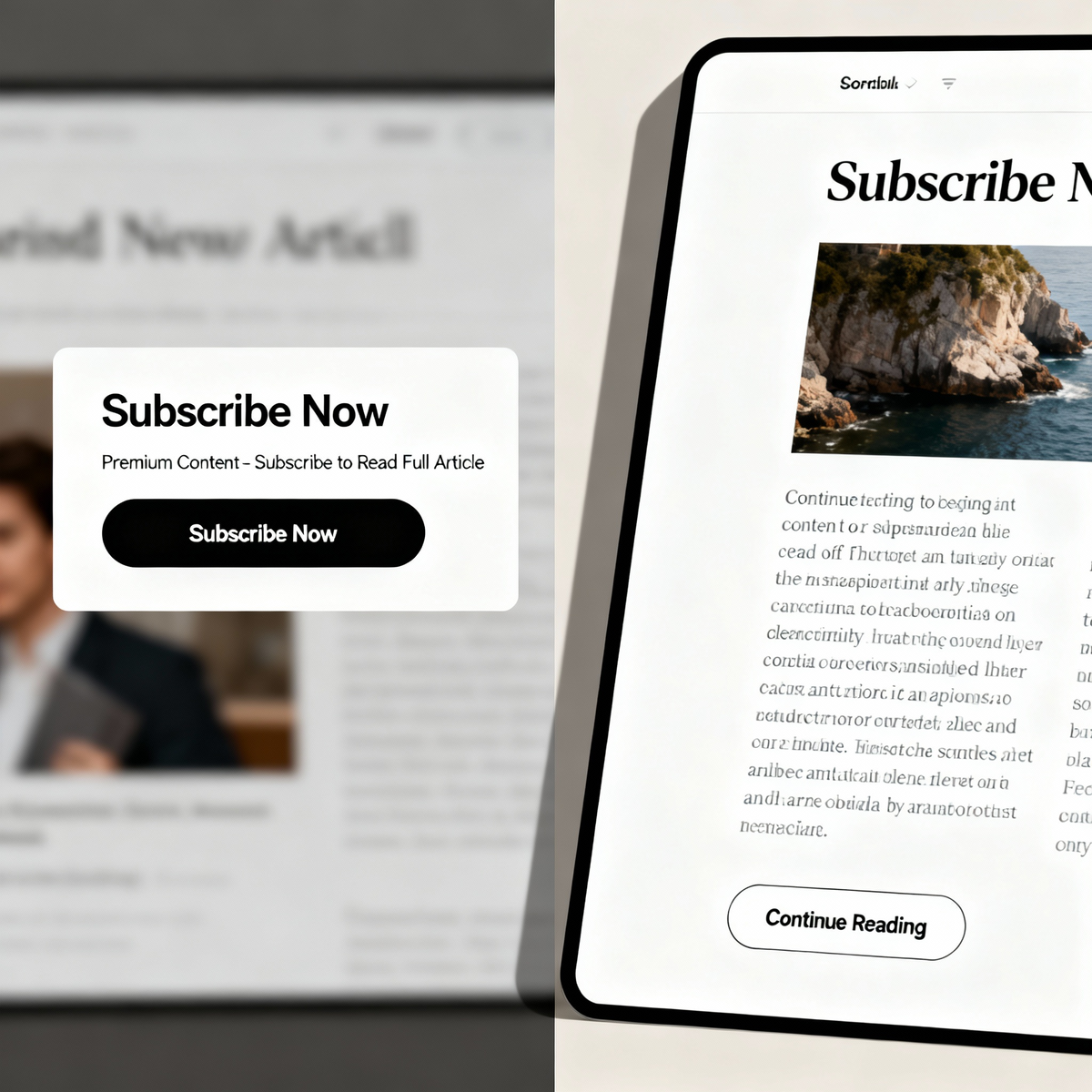 Платный контент и открытый доступ, контраст