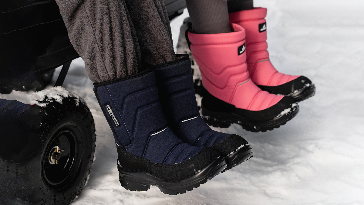 Теплые дутики для мальчика и для девочек Nordman Lumi 1.1