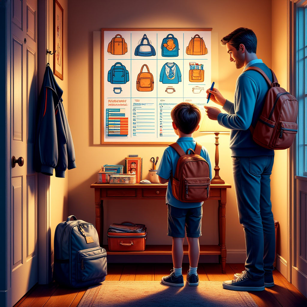 Вечерние 15 минут экономят утренний час! «Штабной режим» — это когда все готово с вечера, а утро начинается без спешки.