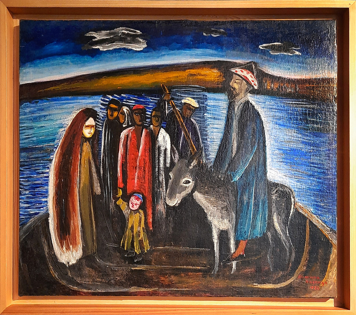 Надежда Кашина, "Переправа через Сырдарью", 1930. Холст, масло. ГМИ Республики Каракалпакстан имени И. В. Савицкого