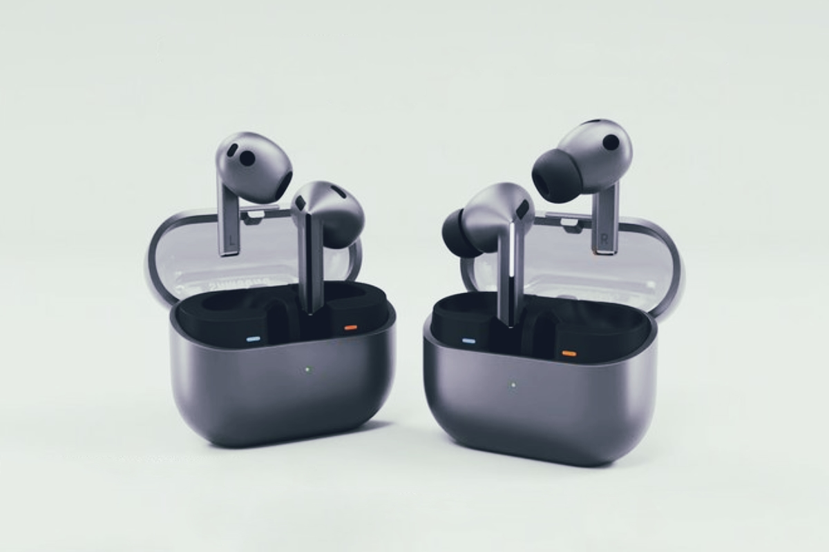 Слева обычная версия Buds 3 , справа Buds 3 Pro