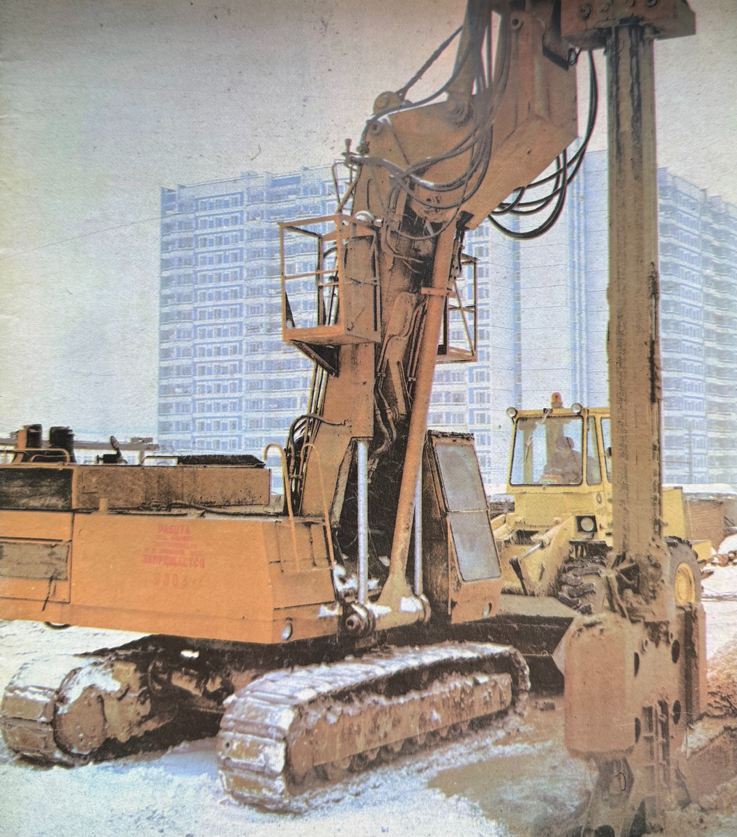 Строительство станции "Крылатское". Из журнала "Метрострой" за 1988 год (№7).