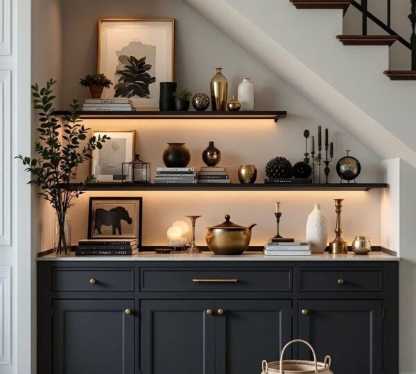 Роскошные и универсальные полки: идеи для разных типов комнат