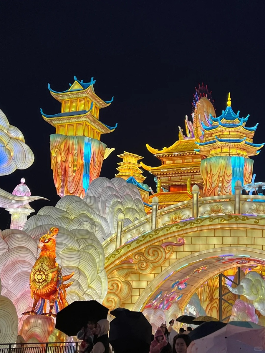 Цзыгунский фестиваль фонарей — объект нематериального культурного наследия Китая, известный своими изысканными техниками создания фонарей и долгой исторической традицией. Во время фестиваля, различные красивые фонари освещают небо, создавая волшебную атмосферу.（自贡灯会是中国国家级非物质文化遗产，以精湛的彩灯制作技艺和悠久的历史传统闻名。灯会期间，各种造型精美的彩灯点亮夜空，营造出梦幻般的氛围。）