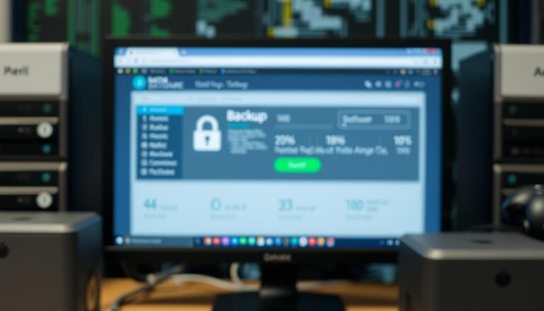    значок резервного копирования на экране