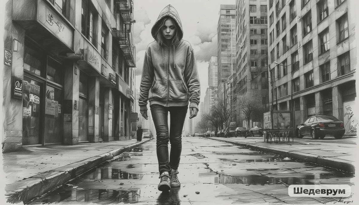 Улица встретила её той же неестественной, мёртвой тишиной.