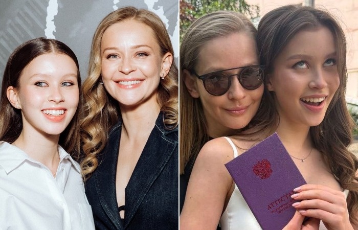 Анна Пересильд с мамой.